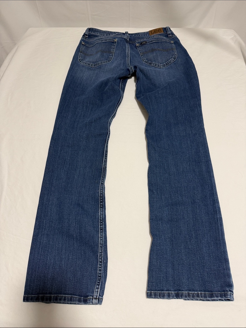 Lee Regular Fit Women's 6 Mid Rise Dark Blue Bootcut Jeans